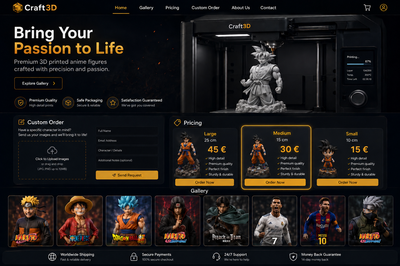 Store selling 3D models